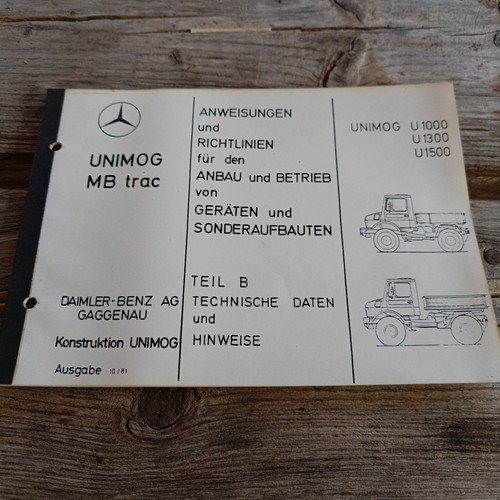 Original beschreibung unimog - original,